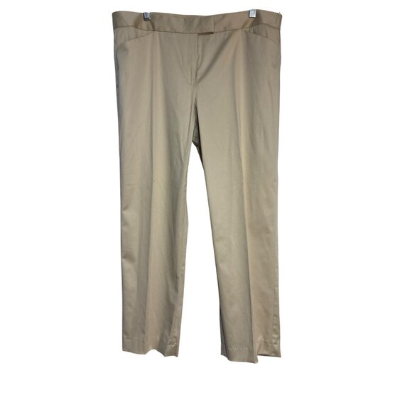 Lafayette 148 Beige Straight-Leg Womens Pants Size 12 - Picture 1 of 7